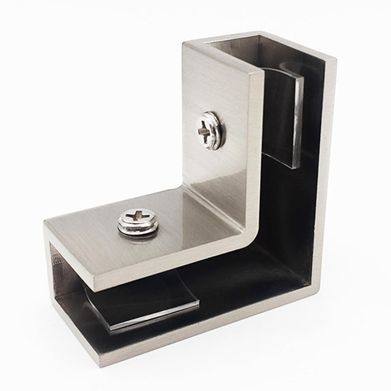 [Australia - AusPower] - 90 Degree Sleeve Over Shower Glass Clamp, Glass Shower Door Hardware, Bathroom Door Right Angle Connector for Bathroom, Showroom Hardware accessories 1 PCS 