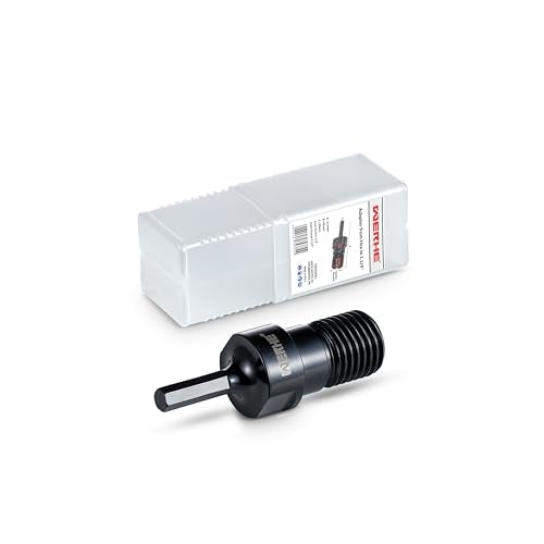 WERHE Adapter for Diamond Core Bit, HEX to 1 1/4 UNC, Hardened Steel | 1/2" BSPP Female Thread 10mm Hex Shank Overall Length 115mm Fits Bosch Makita DeWalt Drill Chuck
