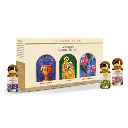 Frankincense, Myrrh & Rose of Sharon Anointing Oils, Holy Gifts, Aromafume