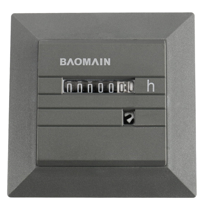 [Australia - AusPower] - Baomain Hour Meter 0~99,999.99 Hours 50Hz for Time and Light Control Hour Counter BZ142-1 (AC 220V) 