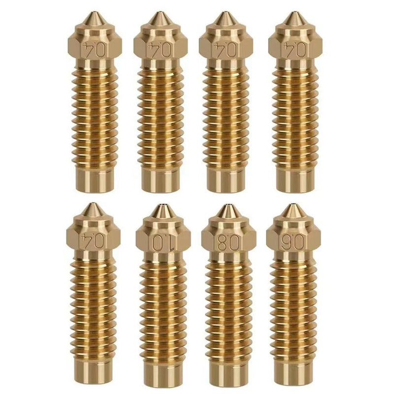 3D Printer Neptune 4 Plus/Neptune 4 Max Nozzles Kit Extruder Hotend - Included 5pcs 0.4mm+1pc 0.6mm+1pc 0.8mm+1pc 1.0mm Brass Nozzles, 2pcs 0.4mm Hardened Steel Nozzles For Neptune 4 Plus
