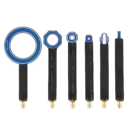 6-Piece PCB Near Field Magnetic Field Probe, EMC EMI Close Probe Kit with Storage Box, SMA Female Line Radiation Antenna Finding and Identifying Potential Sources