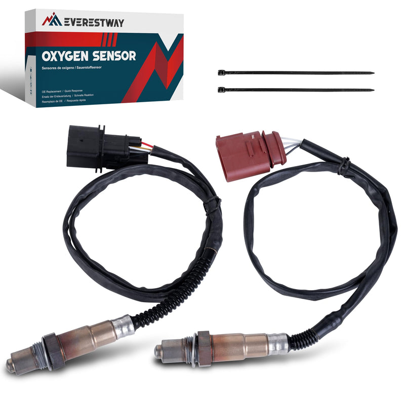 17014 SG1170 Oxygen Sensor Upstream or Downstream Compatible with 2001-2006 Volkswagen Beetle Passat Jetta Audi A4 A8 TT 1.8L 2PCS 2345112 2344808