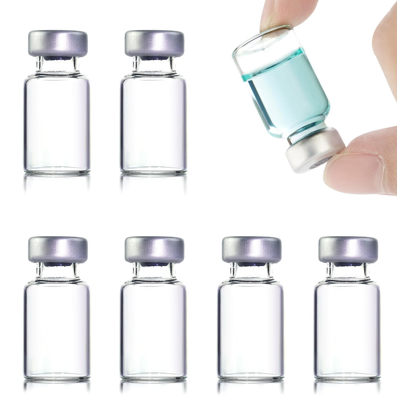 [Australia - AusPower] - 10 Pack 2ml Sealed Sample Vials, Transparent Glass Vials with Self Healing Injection Port (10, 2ML) 10 