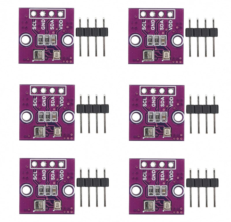 [Australia - AusPower] - 6 pcs AHT20+BMP280 Temperature and Humidity Pressure Module High Precision Digital Temperature and Humidity Atmospheric Pressure Sensor 