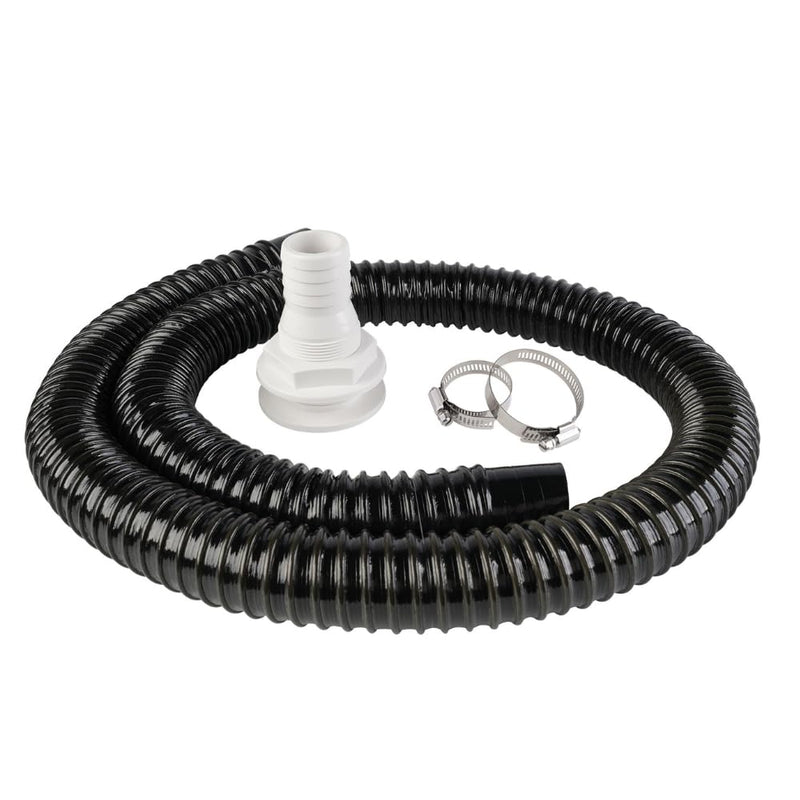 SEAFLO Bilge Pump Installation Kit with Hose, Clamps, and Thru Hull Fitting 1"