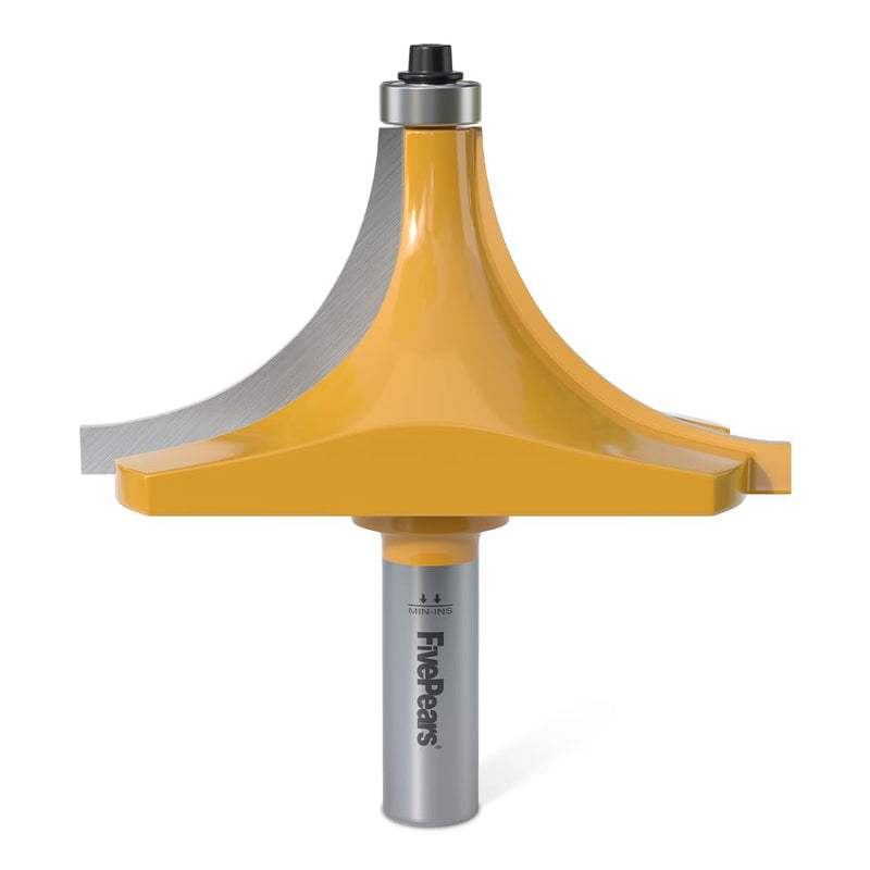 [Australia - AusPower] - FivePears 1-1/2" Radius Roundover Router Bit 1/2 Inch Shank, Round Over Router Bit for Edging Forming Rounding. 1-1/2" Radius - 1/2" Shank 1/2" Shank-Y 