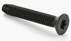[Australia - AusPower] - 30pcs 1/4-20 x 2 1/4 Flat Head Floorboard Thread Cutting Screws, T-30 Drive, Type F, (Star - Six Lobe Drive), Black Phosphate Finish, Countersunk, Alloy Steel 