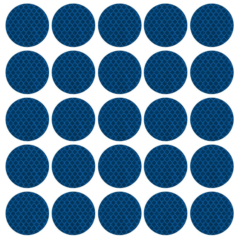 PATIKIL Reflective Stickers, 30 Pcs Safety High Visibility Reflective Sticker Waterproof Driveway Reflectors for Bicycle, Motorcycle, Blue (Round) 5 x 5cm / 2 x 2 inch
