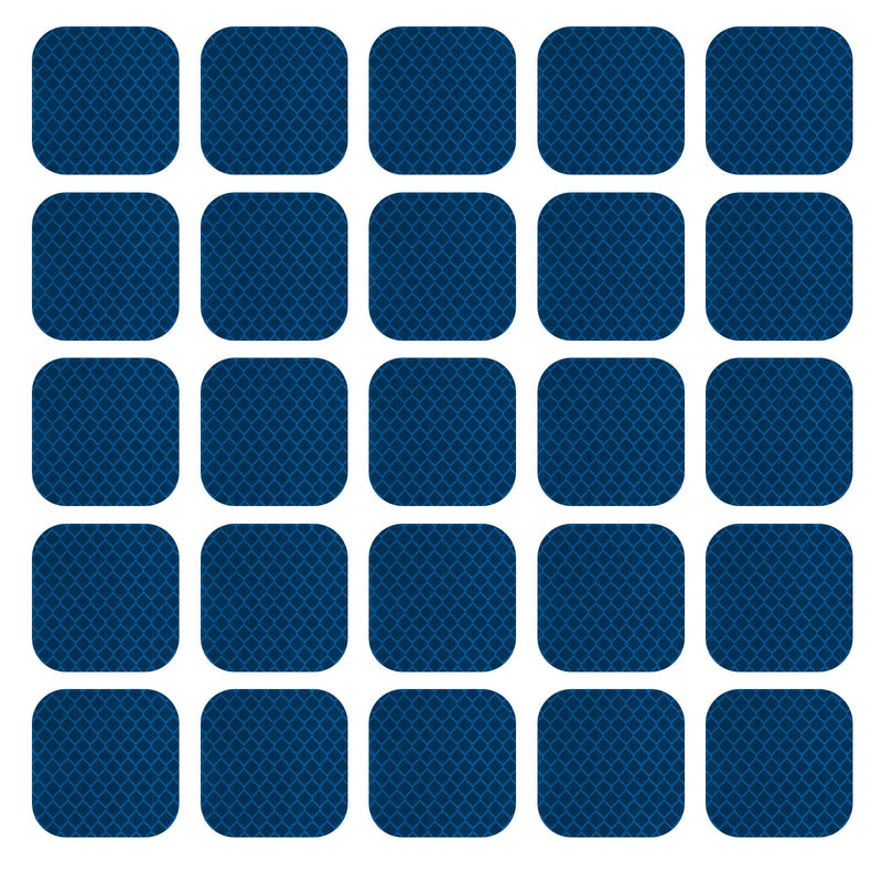 PATIKIL Reflective Stickers, 30 Pcs Safety High Visibility Reflective Sticker Waterproof Driveway Reflectors for Bicycle, Motorcycle, Blue (Square)