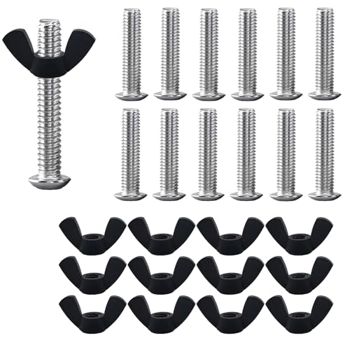 OWMOSYX M6 dog crate replacement screws, bolts, and wing nuts assortment for pet carriers