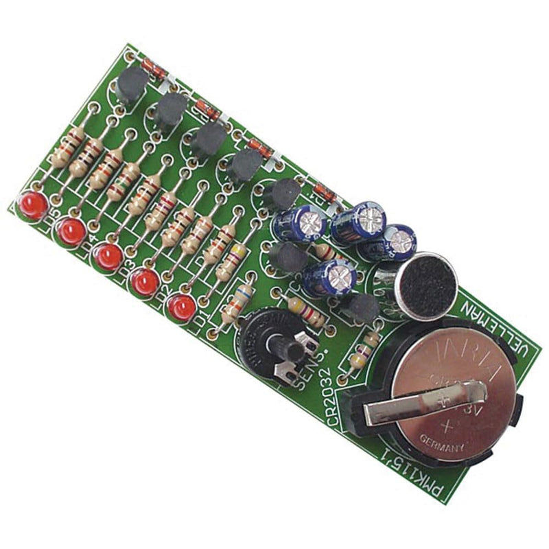 [Australia - AusPower] - Velleman Kit Pocket VU Meter - Sound Activated LED Solder Assembly 