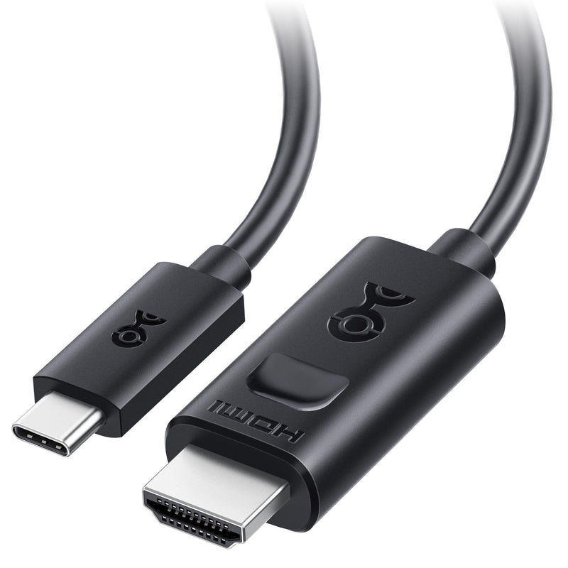 Cable Matters Unidirectional USB C to HDMI 2.1 Cable - 6ft, Support 4K@240Hz and 8K@60Hz, HDR - Thunderbolt 4, Thunderbolt 5, USB 4 Compatible with MacBook Pro, XPS, ThinkPad - Max 4K 60Hz on macOS 6 Feet