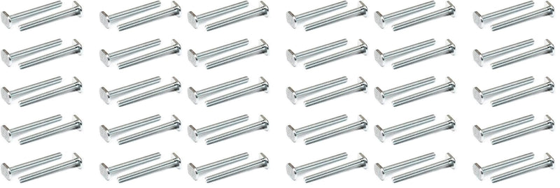 POWERTEC 1/4"-20 T Track Bolts - 60 Pack, 2-1/2 Inch Long T Slot Bolts for Universal T Track, Accessories for Woodworking Jigs and Fixtures 1/4"-20 x 2-1/2" (Pack of 3)