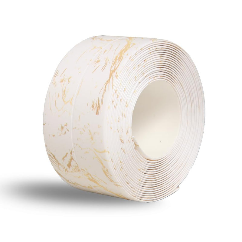 [Australia - AusPower] - Kitchen & Bath Tape Caulk Strip PVC Self Adhesive Waterproof Caulking Sealing Tape, Decorative Sealant Trim for Kitchen Sink Toilet Bathroom Shower and Bathtub (GoldCrack3.2M) GoldCrack3.2M 