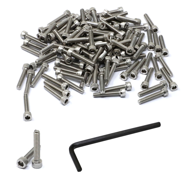 [Australia - AusPower] - iexcell 100 Pcs #6-32 x 3/4" Stainless Steel 304 Hex Socket Head Cap Screws Bolts Kit #6 - 32 x 3/4" 