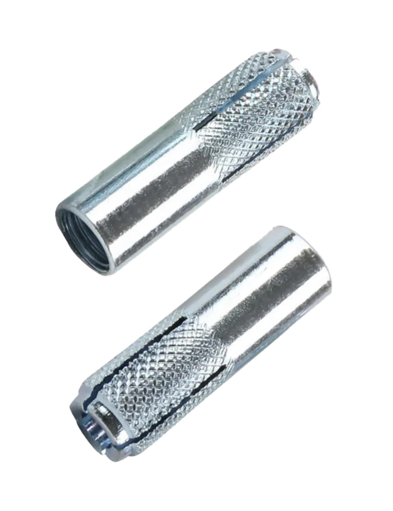 [Australia - AusPower] - Drop-in Anchors, 100 PCs 1/4 Inch Zinc-Plated for Concrete, Secure Mounting, Industrial-Strength, Easy Installation - Perfect for Home, Construction, and Outdoor Applications 