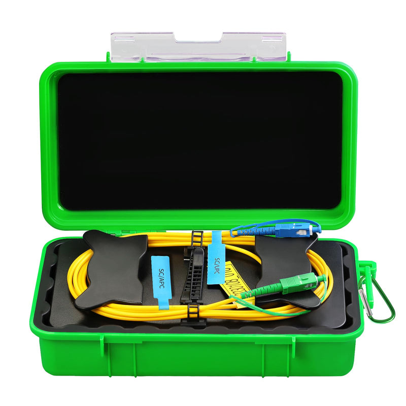 [Australia - AusPower] - OTDR SCUPC-SCAPC 1KM Fiber Optic Transmission Launch Cable Box Fiber Optic Testing Extension line Transmission Cable Ring Test Tools OTDR Dead Zone Eliminator Test Tool 