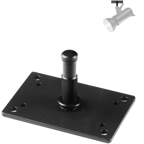 Studio Baby Pin Plate Wall Ceiling Mount,2 inch Mini Lighting Wall Holder with 5/8" Stud for Photo Studio Light Stand Flash Accessories… Black 2 Inch