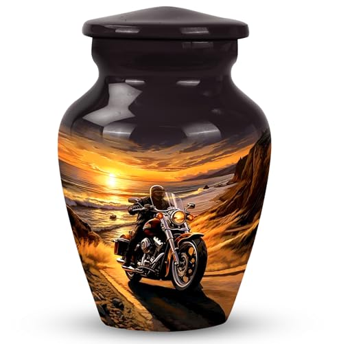 Motorcycle Mini Urn, 3 Inch Small Urn for Ashes, Cremation Urns for Adults CLS-3 Inch, 1 Pc