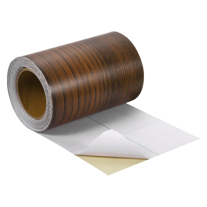 [Australia - AusPower] - uxcell Wood Grain Tape, 4" x33 Ft Self Adhesive Wood Grain Repair Patch for Baseboards, Doors, Floor Repair, Furniture Home Decor Walnut 