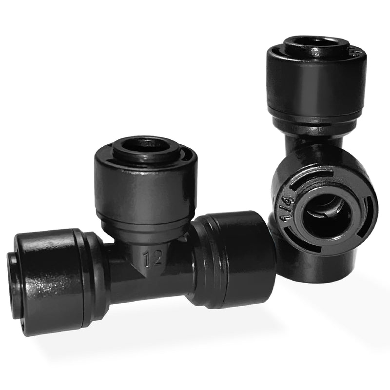 [Australia - AusPower] - 30 Pack Quick Connect 1/4" Drip Irrigation Tee Connectors, Universal Tee Fitting for 1/4 Inch Irrigation Tubing, Leak Free Fittings for Sprinkler or Drip Irrigation System 30PCS Tee Connectors 