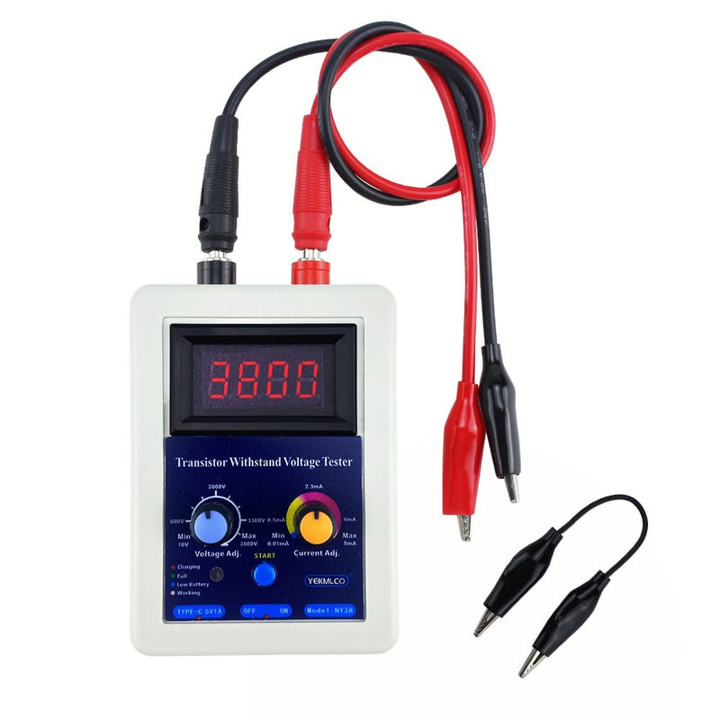 [Australia - AusPower] - 0-3800V Withstand Voltage Tester IGBT Transistor Diode Tester MOS Triode MOV SMD LED Voltage Capability Tester(NY38) NY38 