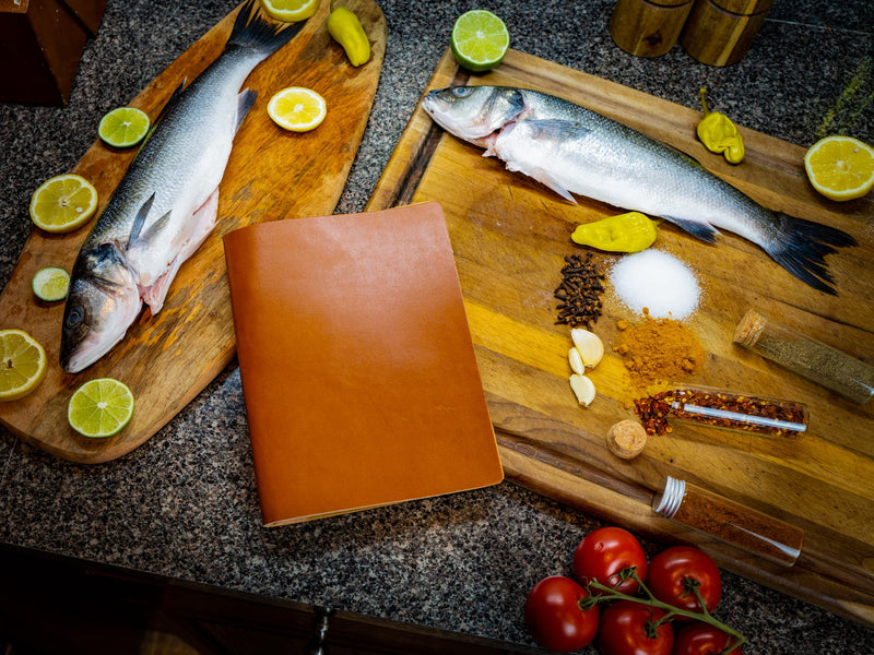 [Australia - AusPower] - Leather Menu Cover with Elastic String Holder (Natural, 8.5 x 11) Natural 