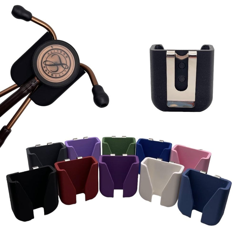 [Australia - AusPower] - Clip-On Stethoscope Holder (Black) Black 