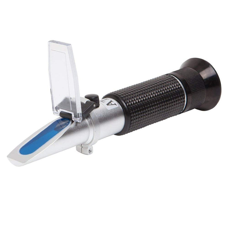 [Australia - AusPower] - LABO Brix Refractometer with ATC, Dual Scale 0-40% Brix/0-25% Alcohol, Handheld Refractometer for Honey, Brix Meter for Wine, Beer, Grape Juice, Fermentation, Brewing, Home Winemaking 