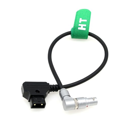 Power Cable for RED Komodo-X Epic Scarlet Dragon DSMC2 V-Raptor Camera, D-tap to Female 90°Rotatable Adjustable Right Angle 6 Pin 30cm Rotatable Adjustable 90° 12"/30cm