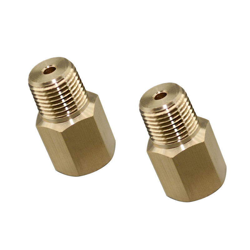 [Australia - AusPower] - 2PCS 1/8 BSPT Male to 1/8-27 NPT Female, Thread Adapter for Gauge 