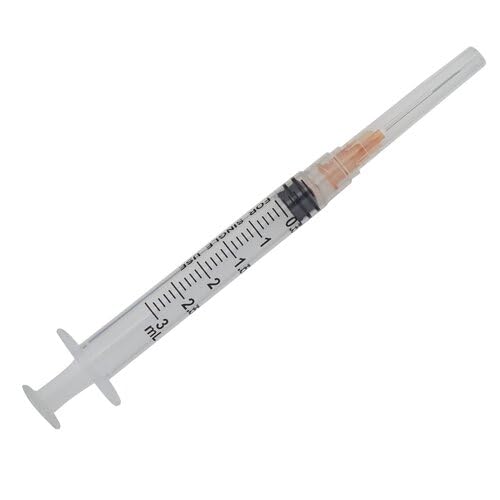 [Australia - AusPower] - BH Supplies 3ml Luer Lock Tip Syringes Individually Wrapped - 100 Syringes 25G 