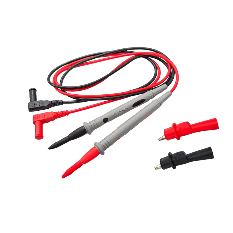 [Australia - AusPower] - with Threaded Alligator Clips, 4 mm Banana Test Lead Probe Clip Suitable for Most of Digital Multimeter Electronic, Clamp Meter Test Lead Cable Probe Red Black Replacement. (10 A) 10 A 