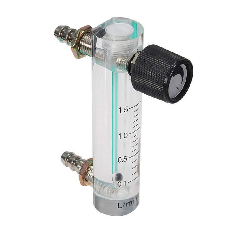 [Australia - AusPower] - Flow Meter LZB-6M Oygen Meter 0-1.5 LPM Flowmeter with Control for Detect Oygen Flow for Oygen Air Gas Adjustable 