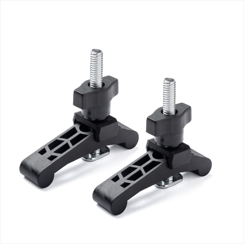 [Australia - AusPower] - DuBois T Track Hold Down Clamps, Multi-Positionable T Track Clamp w/ 5/16"-18 T Track Bolts, Woodworking Tools for Drill Press, Router Table, CNC Machine, and Table Saw Sled, 2 PK (51061) T track HD clamp w/ 5/16"-18 T track bolts 