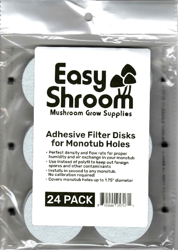 [Australia - AusPower] - 2" Adhesive Monotub Filter Disks (24 Filters) | Better Than Polyfil or Filter Tape | Mushroom Growing Supplies 