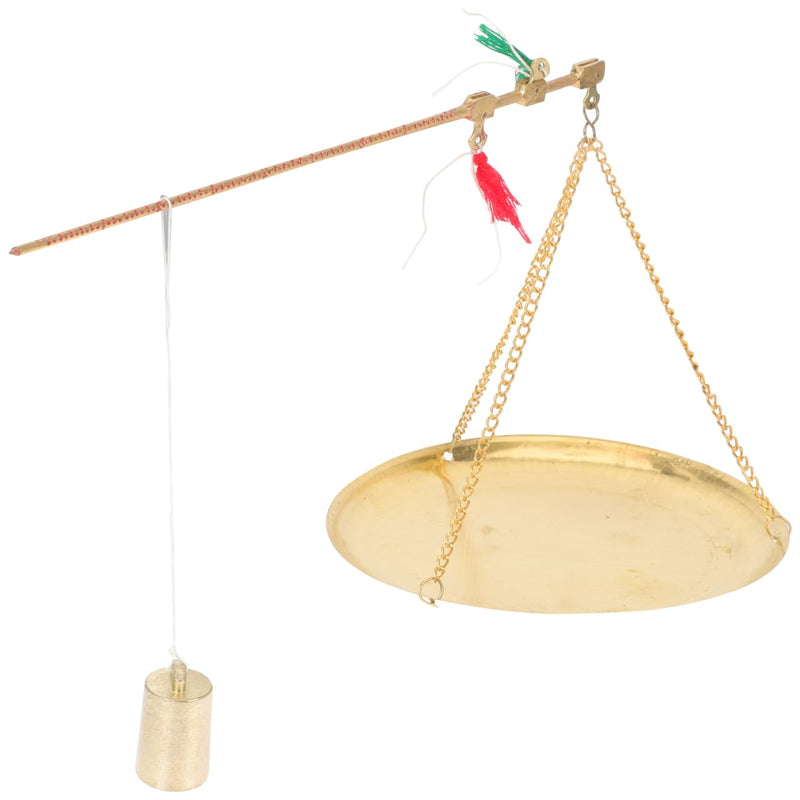 [Australia - AusPower] - BESTOYARD Mini Vintage Copper Scale Handheld Gram Scale 500G Capacity Portable Traditional Chinese Medicine for Herbs Tea Jewelry Dried Fruits 