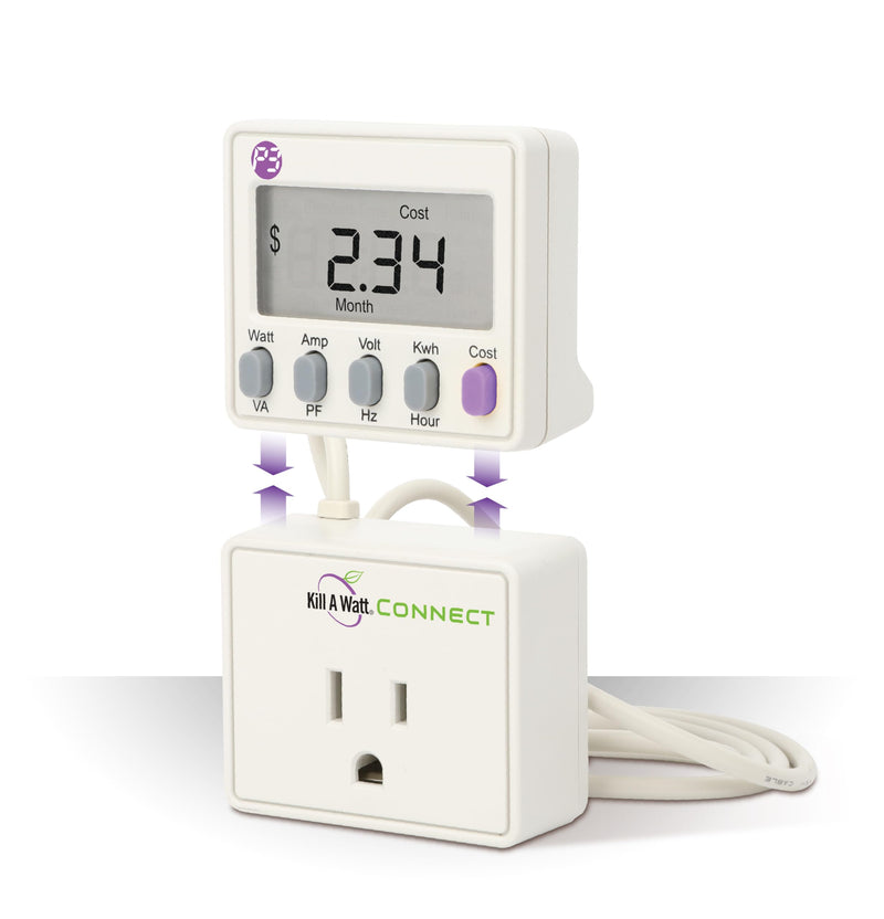 [Australia - AusPower] - Connect P4498 Electricity Usage Monitor Power Consumption Meter with Two Piece Housing and 35 Inch Cord for Easy Use 
