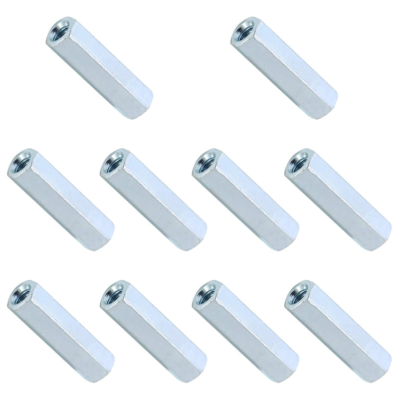[Australia - AusPower] - 10 Packs 5/16''-18 Coarse Coupling Nuts, Hex Coupling Nut, Threaded Rod Connector, Carbon Steel Galvanized 10 