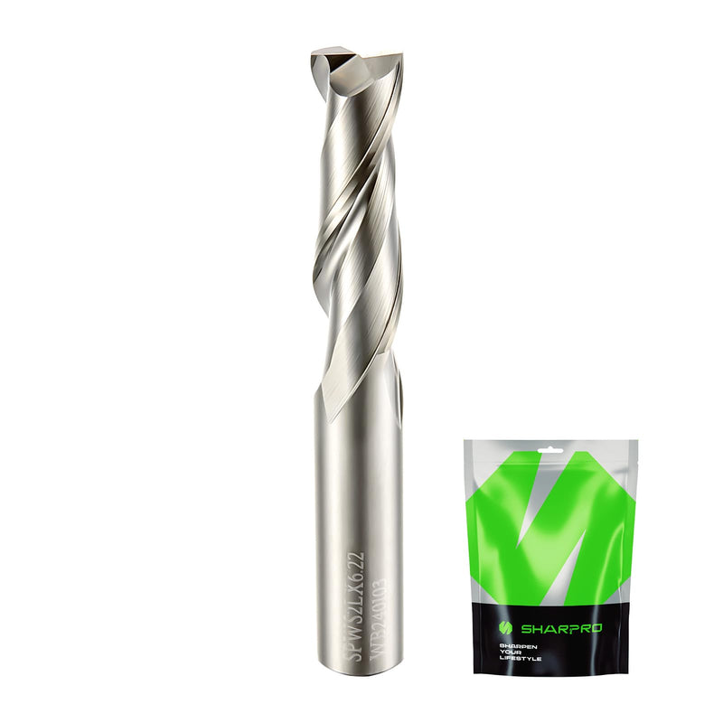 [Australia - AusPower] - Upcut Spiral Router Bit 1/4 Inch Shank 1/4 Inch Cutting DIA. 22mm CL. 50mm OVL. Solid Carbide CNC End Mill, Ideal for Wood Cutting, Slot Mortise, Engraving 1/4"DIA - 1/4"SHK - 22mm CL - 50mm OVL 