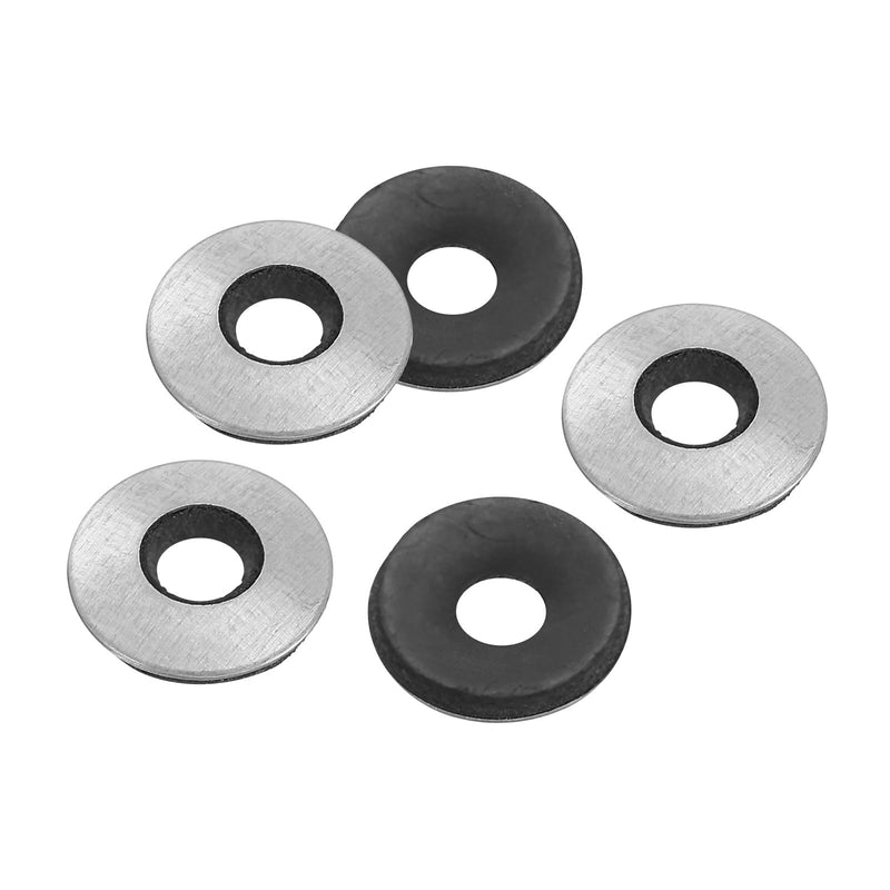 [Australia - AusPower] - PATIKIL 1/4"x5/8" EPDM Bonded Sealing Washers, 100 Pieces Galvanized Neoprene Rubber Backed Screw Gasket for Industrial Home Machinery Ships Roof (#14x1/4") 1/4"x5/8" 