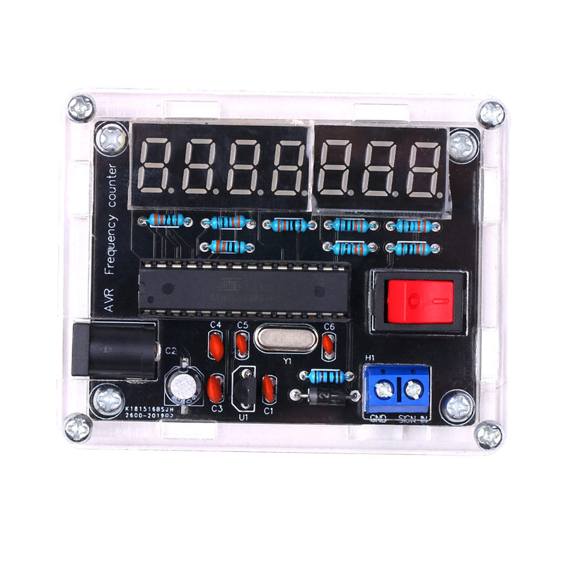 LANRU 10MHz Frequency Meter DIY Kit Frequency Counter AVR Frequency with Shell Counter Cymometer Frequency Measurement 0.000 001Hz Resolution