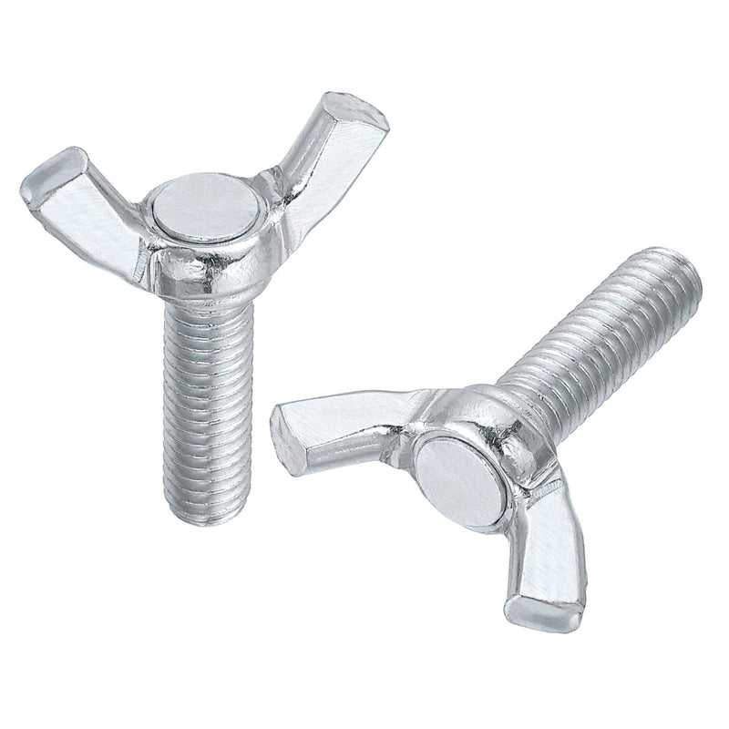 [Australia - AusPower] - uxcell 5pcs M6x20mm Wing Butterfly Screws Bolts, Wing Bolt Thumb Hand Screws, Carbon Steel Butterfly Screws 5 