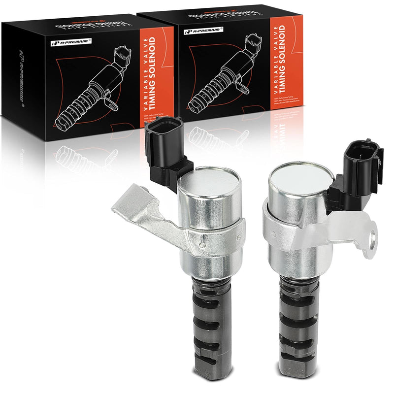 A-Premium 2-PC Engine Variable Valve Timing (VVT) Solenoid Compatible with Toyota 4Runner 2003-2009, Tacoma 2005-2015, Tundra 2005-2011, FJ Cruiser 2007-2009 - V6 4.0L - Left and Right