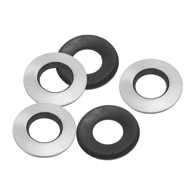 [Australia - AusPower] - PATIKIL 304 Stainless Steel EPDM Bonded Sealing Washers, 10 Pieces 3/8"x25/32" Neoprene Rubber Washers Bonded Sealing Gaskets for Marine Roof Bolt Supply 3/8"x25/32" 