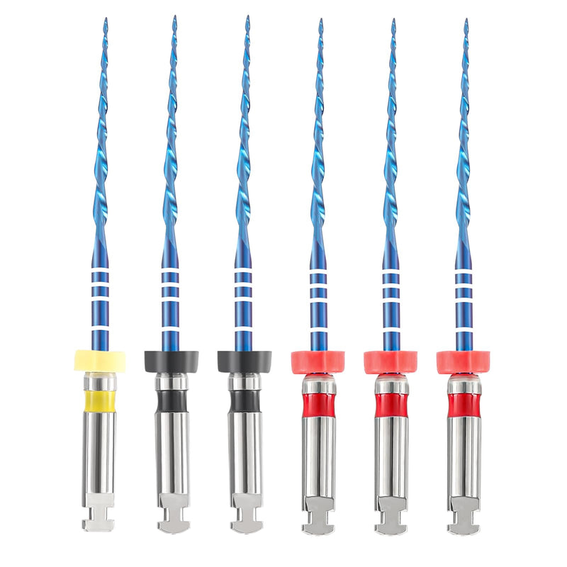 [Australia - AusPower] - JMU Dental Endodontic Niti Rotary Files #40 25mm, Blue Files Heat Activation Root Canal Engine Files, 6pcs/Pack R25-R40-R50 (25mm) 1 