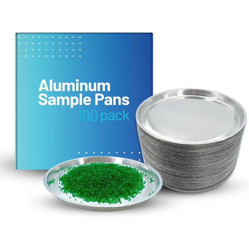 [Australia - AusPower] - Aluminum Sample Pans for Moisture Analyzer (100 Pack) 90mm Round Lab Trays, Disposable Weighing Dishes, Foil Pan, Weight Scale Tray, Laboratory Balance Dish Plate, Moisture Tester Supplies, Pure Ponta 