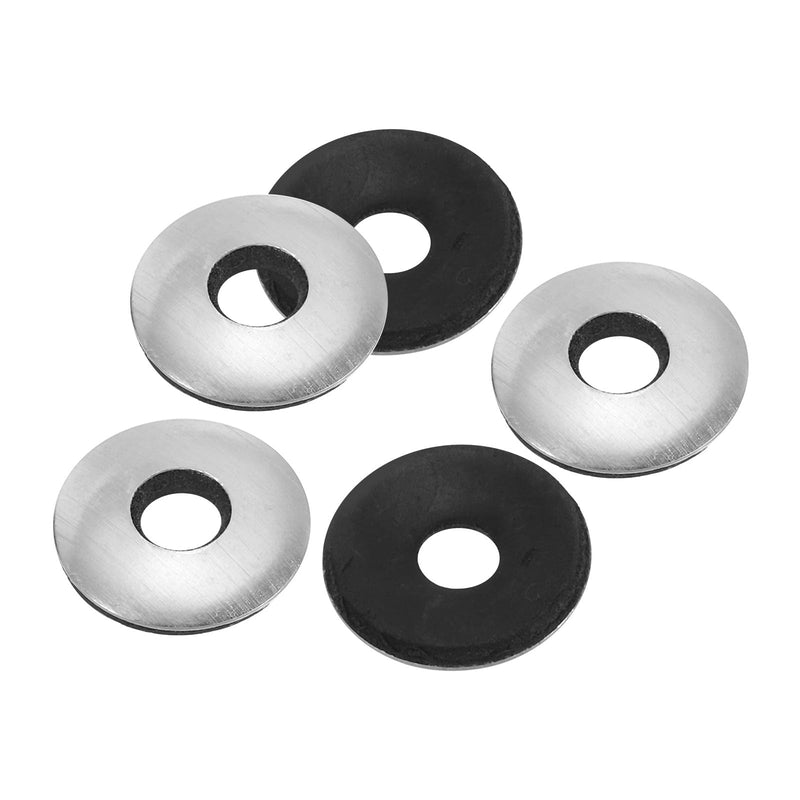 [Australia - AusPower] - PATIKIL 1/4"x3/4" Aluminum EPDM Bonded Sealing Neoprene Rubber Sealing Washers, 100 Pieces Neoprene Rubber Backed Screw Gasket for Machinery Ships Roof (#14x1/4") 1/4"x3/4" 
