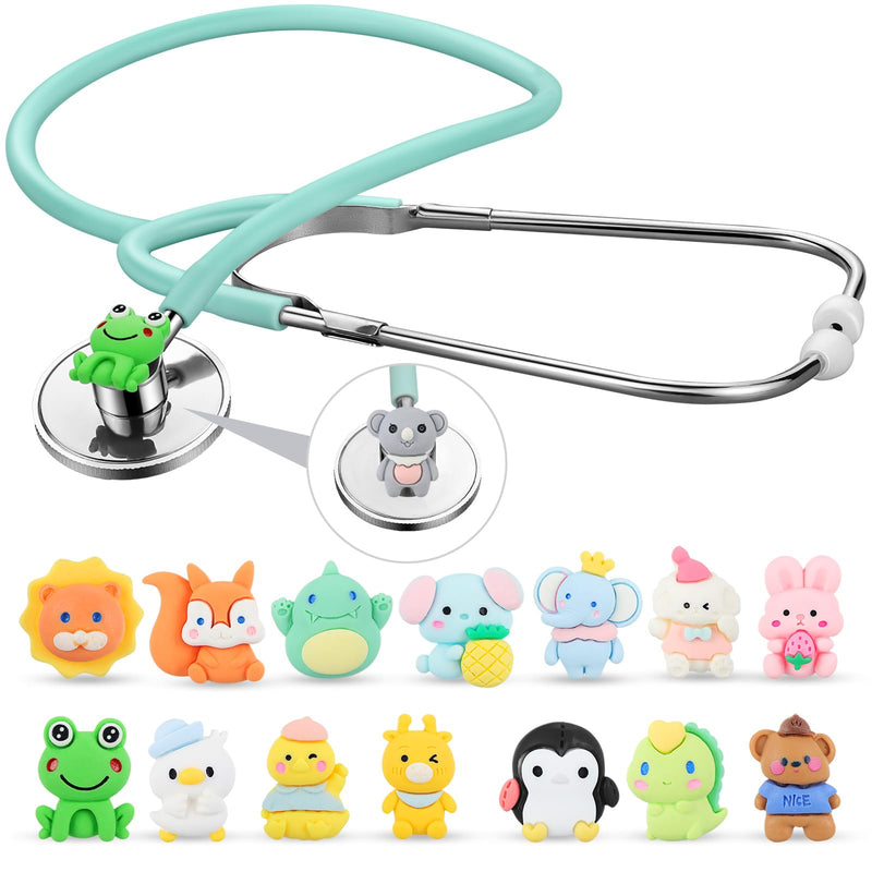 [Australia - AusPower] - TrelaCo 16 Pcs Stethoscope Real Working Cartoon Animal Charms Role Play Doctors Nurses Party Accessories 